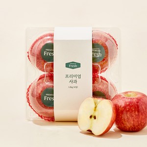 프리미엄 사과 4입, 1.2kg, 1개