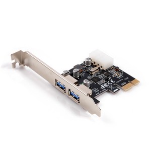 넥스트 USB3.0 2포트 PCI Expess 확장 카드 NEXT-212U3 PCI-E, 1개