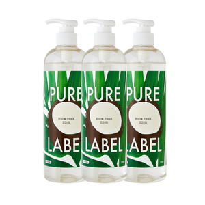 퓨어라벨 주방세제 코코넛향 본품, 3개, 700ml