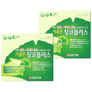 일양약품 서클존 징코플러스, 60정, 500mg, 4개