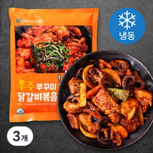 우주쭈꾸미 닭갈비 볶음 (냉동), 500g, 3개