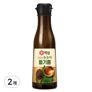 백설 통들깨 들기름, 160ml, 2개