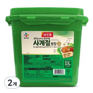 해찬들 사계절쌈장골드, 6.5kg, 2개