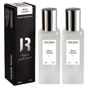 로얄워터 엑스트레 드 퍼퓸 블랙 커런트, 30ml, 2개