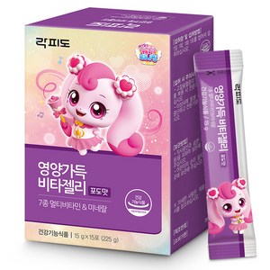 락피도 영양가득 비타젤리 15p, 225g, 1개