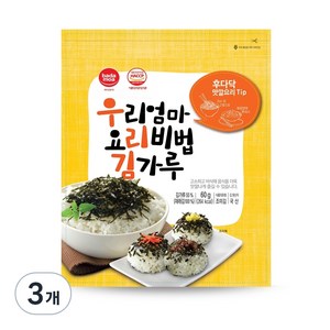 바다모아 우리엄마 요리비법 김가루, 60g, 3개