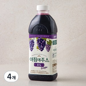 아침에주스 포도주스, 950ml, 4개