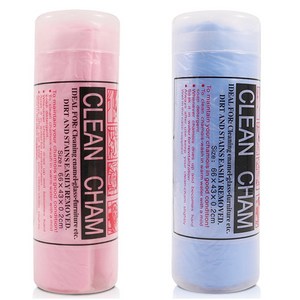 Y플러스 원 PVA 습식 스포츠타올 2종 세트 대형 66 x 43 cm, 블루, 핑크, 2개