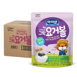 일동후디스 아이얌 그릭 요거볼 20g, 블루베리맛, 10개