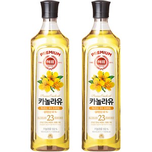 해표 카놀라유, 900ml, 2개