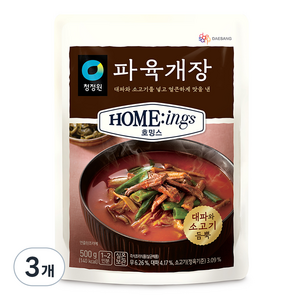 호밍스 파육개장, 500g, 3개