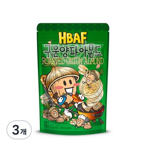 바프 구운양파 아몬드, 190g, 3개