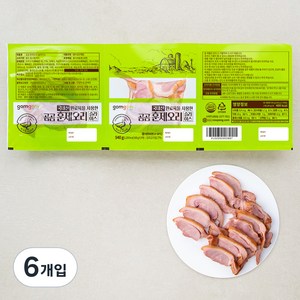 곰곰 훈제오리 슬라이스 (냉장), 180g, 6개입