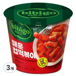 비비고 매운 컵떡볶이, 3개, 110g