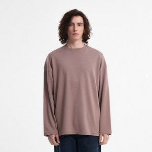 제이에이치스타일 남성용 오버핏 무지 긴팔 티셔츠 JHROK092