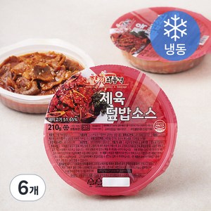 한품 제육덮밥소스(냉동), 210g, 6팩