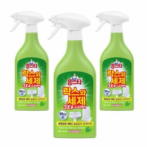 홈스타 락스와세제 욕실청소용 폼 스프레이 후레쉬, 500ml, 3개