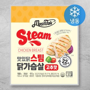 맛있닭 스팀 닭가슴살 고추맛 (냉동), 100g, 1개