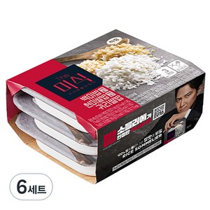 더미식 백미밥 작은공기 140g + 현미쌀밥 작은공기 140g + 귀리쌀밥 180g 즉석밥 세트, 6세트