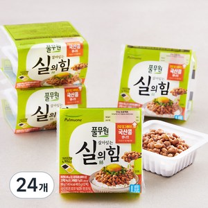 풀무원 국내산 콩 생나또, 49.5g, 24개