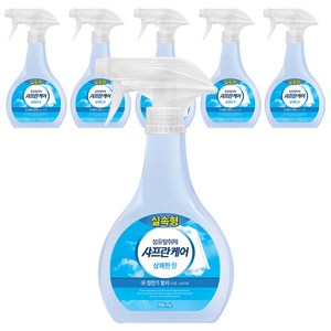 샤프란 케어 실속형 섬유탈취제 상쾌한향 본품, 900ml, 6개