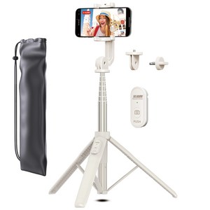 셀루미 155cm 롱레인지 무선 블루투스 올인원 삼각대 셀카봉, SEL-GT1550M(바닐라브론즈), 1개