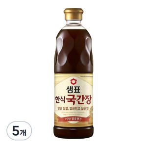 샘표 한식국간장, 860ml, 5개