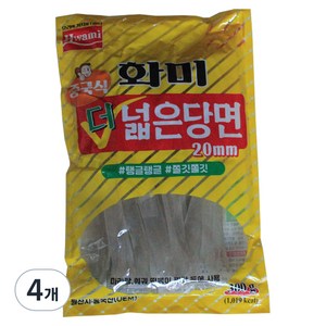 화미 중국식 더 넓은 당면 20mm, 300g, 4개