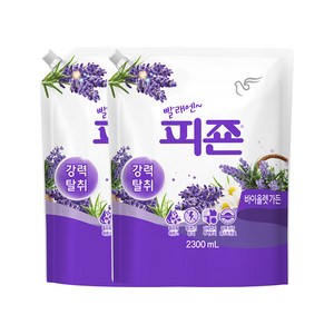 피죤 레귤러 섬유유연제 바이올렛 가든 리필, 2300ml, 2개