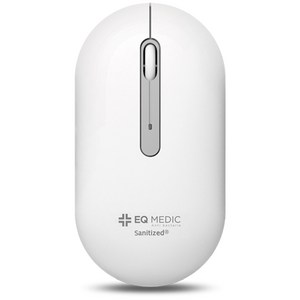 이큐메딕 항균 무소음 무선 마우스 Sanitize-WM1, 화이트