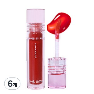 포렌코즈 속타투 립틴트, 15 썸머, 3.1ml, 6개