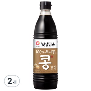 청정원 햇살담은 자연숙성 우리콩 간장, 2개, 840ml