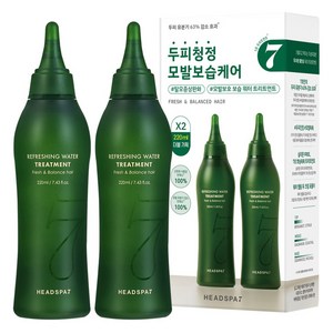 헤드스파7 리프레싱 워터 헤어 트리트먼트 220ml 2세트, 440ml, 1개