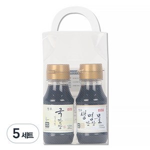 신앙촌 양조 생명물 간장 + 깔끔한 국간장, 5세트