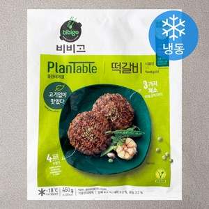 비비고 플랜테이블 떡갈비 (냉동), 450g, 1개