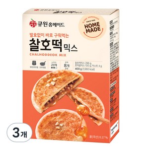 큐원 홈메이드 찰호떡 믹스, 3개, 400g