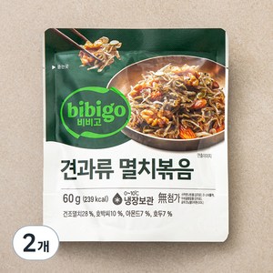 비비고 견과류 멸치볶음, 60g, 2개