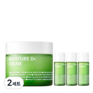 아이소이 모이스춰 닥터 장수진 수분크림 70ml + 모이스춰 닥터 토너 8ml x 3p, 94ml, 2세트