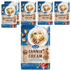 폰타나 카르니아 베이컨 머쉬룸 크림 파스타소스, 130g, 6개