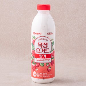 서울우유 신선함이 살아있는 목장요거트 딸기, 750ml, 1개