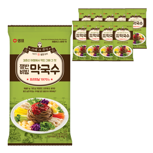 샘표 쟁반비빔 막국수, 126g, 10개