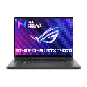 에이수스 2024 ROG 제피러스 14 라이젠7 라이젠 8000 시리즈 지포스 RTX 4050, Eclipse Gay, 512GB, 16GB, Fee DOS, GA403UU-QS073