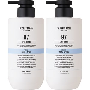 더블유드레스룸 퍼퓸 바디 로션 97 에이프릴코튼 향, 500ml, 2개