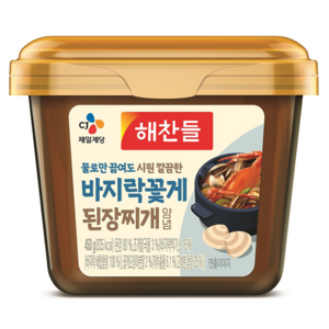 해찬들 물로만 끓여도 바지락꽃게 된장찌개양념, 1개, 450g