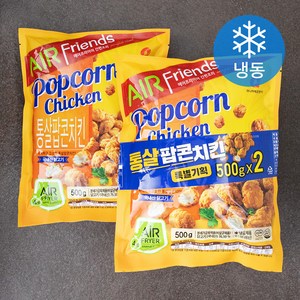 마니커에프앤지 통살팝콘치킨 (냉동), 500g, 2개