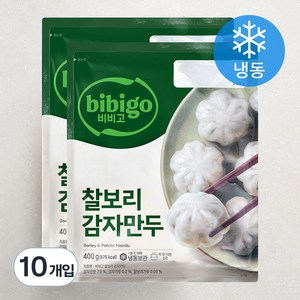 비비고 찰보리 감자만두 (냉동), 400g, 10개입