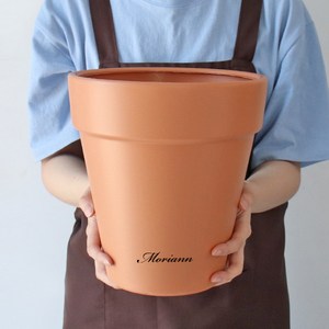 모리앤 유니크 토분감성 플라스틱 화분, 1개