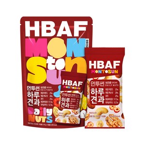 HBAF 먼투썬 하루견과 브라운 10p, 200g, 1개