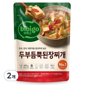 비비고 두부듬뿍 된장찌개, 460g, 2개