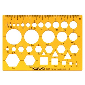 코링 종합 소형 형판 자 K-306, 1개